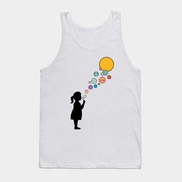 Planets bubbles Tank Top by coffeeman